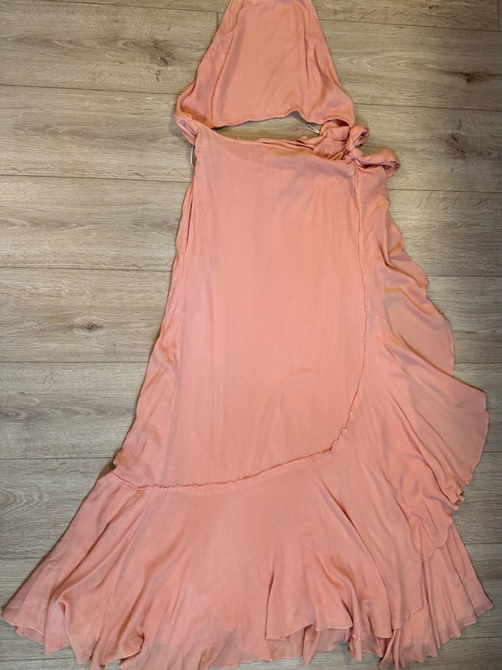 Free People Bring on The Heat Maxi Dress. Color creamy pink (woodrose) - Picture 2 of 7